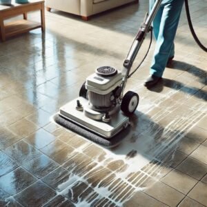 Professional stone floor cleaners in Doncaster handling tile floor restoration