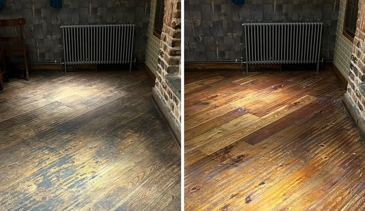 Wood floor restoration and polishing service in Doncaster